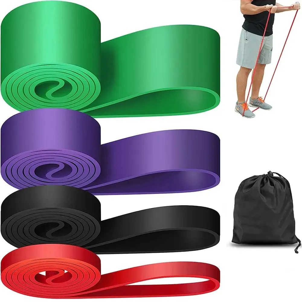 Fascia di resistenza Cintura elastica sportiva in lattice resistente Fasce di assistenza per trazioni per pilates Allenamento Fitness Forma Corpo Palestra di casa