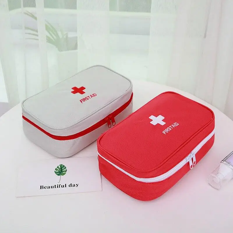 Tragbare mittlere Tasche, Erste-Hilfe-Tasche, Überlebensset, Auto-Notfallset, leere Erste-Hilfe-Box, Überlebensset für medizinische Versorgung