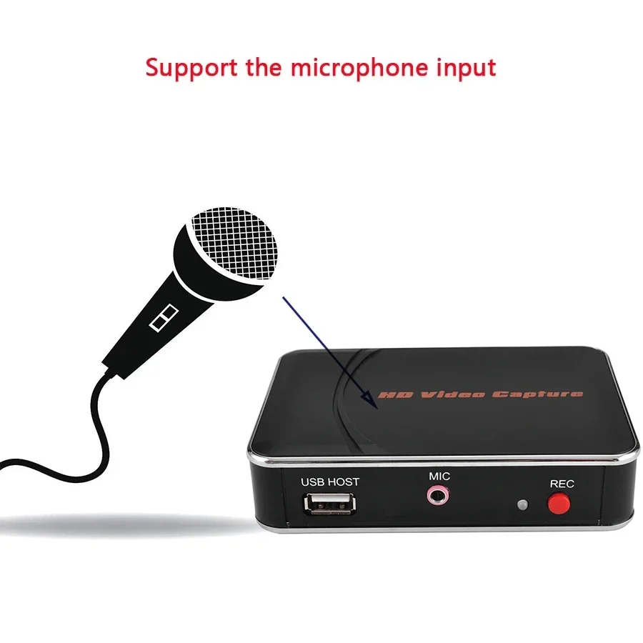 EZCAP 280HD HDMI Game Capture Card Video Record Box 1080P 30fps Игровой рекордер для Xbox PS3 PS4 MIC Вход, к USB-диску, нет необходимости ПК