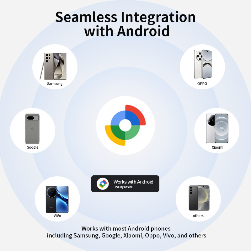 1/2/ 4pcs Bluetooth GPS Tracker Work With Android Google Find My App Key Finder Pet Locator Smart Tag for Xiaomi Samsung Phones