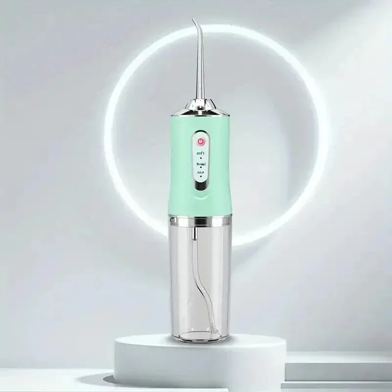 Irrigador Oral eléctrico inteligente portátil, hilo Dental de agua, 4 chorros, 3 modos, irrigador Dental recargable por chorro de agua, limpiador Dental