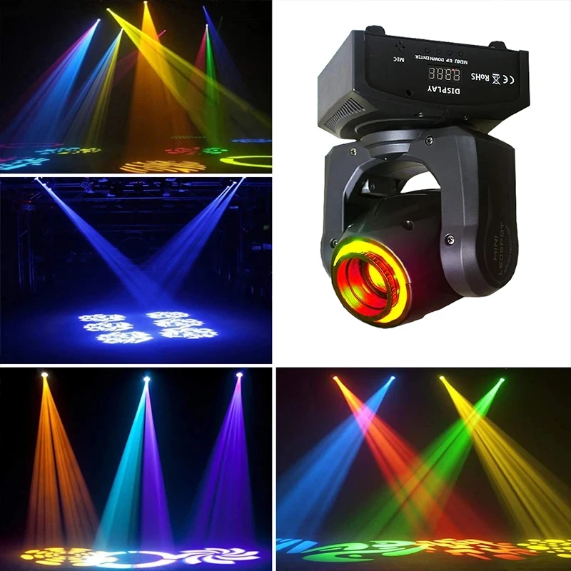 2024 Moving Head Beam Stage Party Bar Lamps 60W/80W Rotating Lamp Dj Disco Audience Led Spot Lights a Wariety of Pattern Light