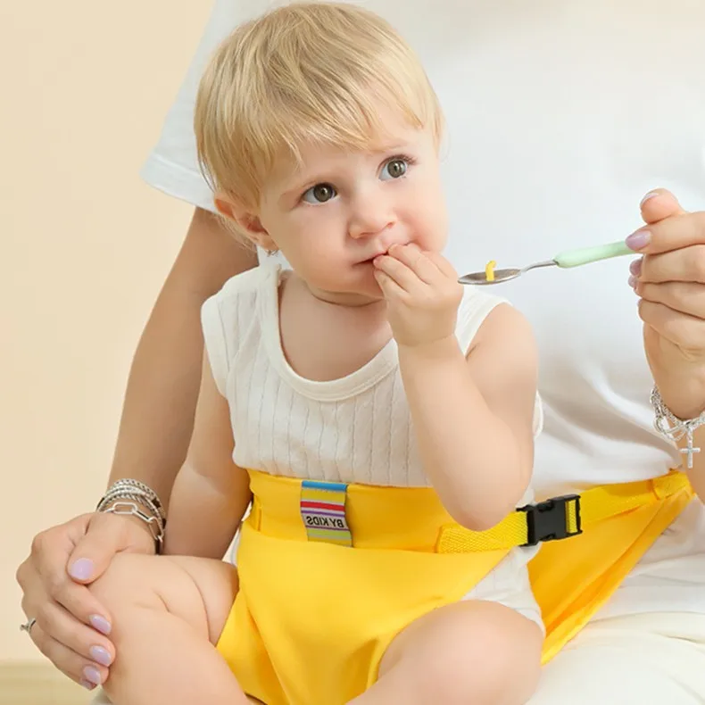 Cinto de segurança para cadeira de jantar de bebê, alça de refeição portátil para crianças, cinto fixo para cadeira, proteção de jantar, cinto de jantar para bebês