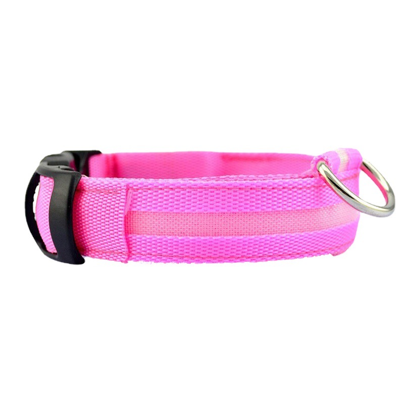 Collar brillante, Collar de nailon, correa para perro, Collar recargable que brilla en la oscuridad, suministros para mascotas
