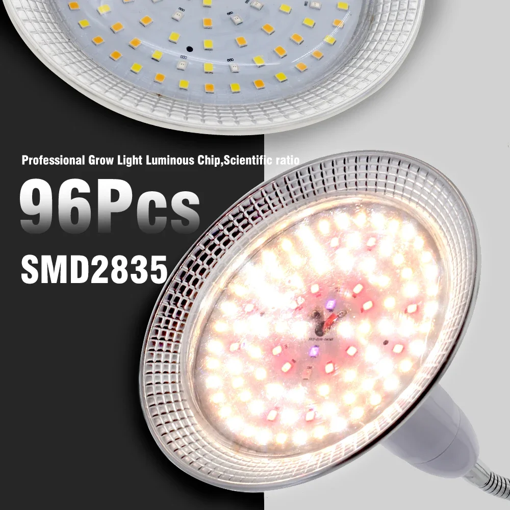 AC100-265V LED Grow Light Spectrum เต็มสําหรับผัก Bloom โคมไฟ E27 โรงงานหลอดไฟสําหรับ Hydroponics LED Grow Light สําหรับพืชในร่ม