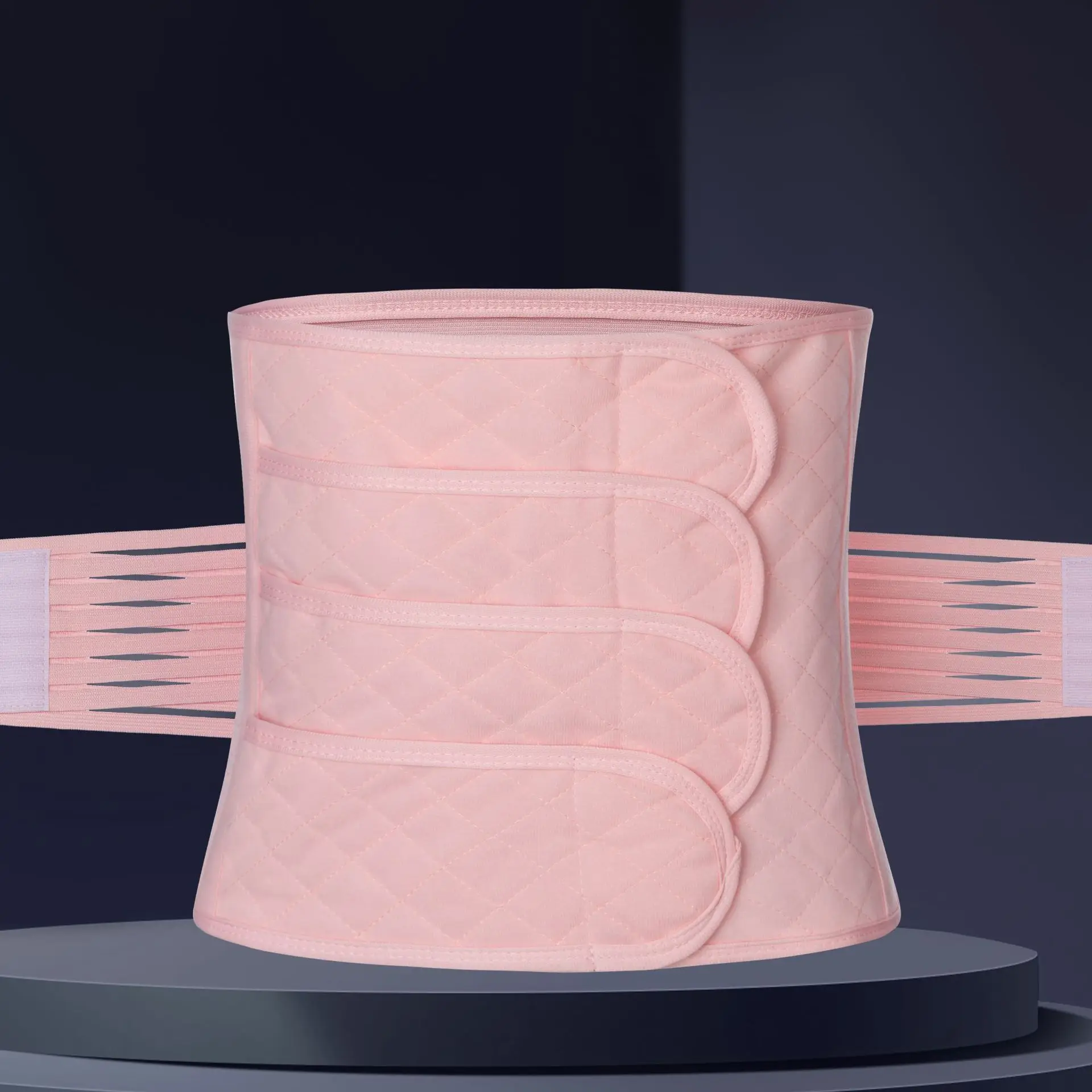 Cintura pós-parto aperto com cinto de bandagem elástica alta para mulheres grávidas faixa abdominal respirável tamanho grande