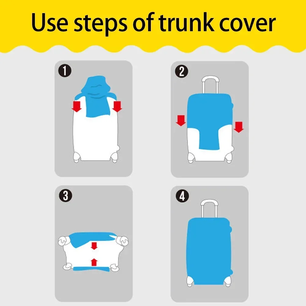 Gepäck Schutzhülle Staub Abdeckung Anti-Scratch Tragbare Koffer Kofferraum Halter Fall Reise Zubehör Schmetterling Brief Serie