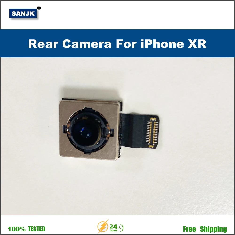กล้องด้านหลังสําหรับ iPhone XR กล้องด้านหลังเลนส์หลักด้านหลัง Flex Cable กล้อง