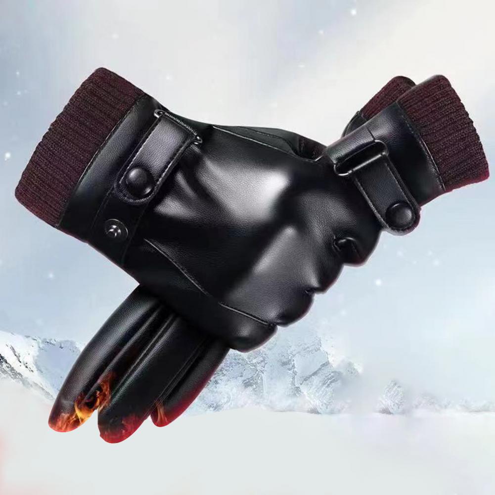 Sarung tangan bersepeda musim dingin, 1 pasang sarung tangan bersepeda tahan air tahan angin hangat retensi panas Anti selip layar sentuh sarung tangan berkendara ski luar ruangan
