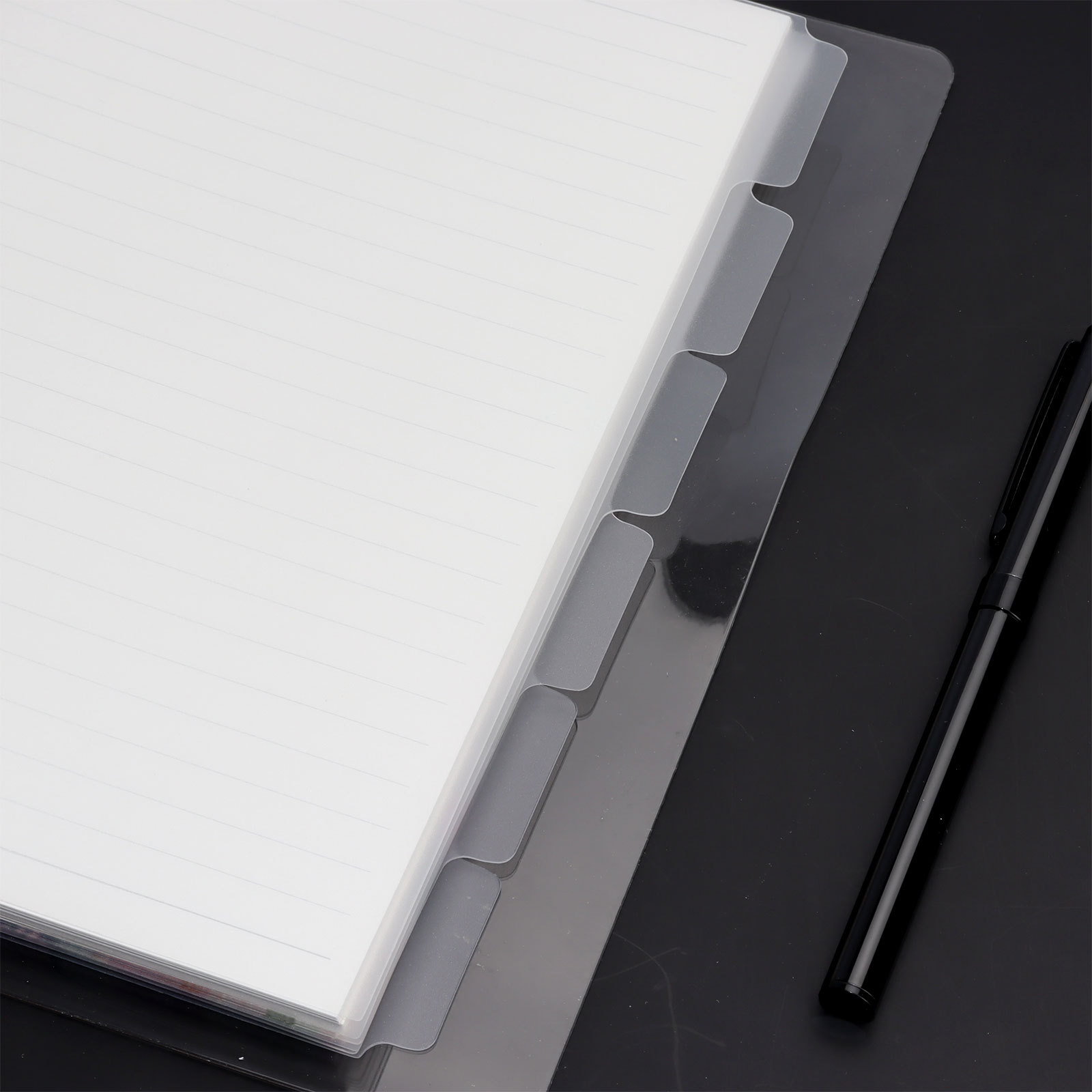 Transparenter Papier-Indexteiler, A5, A6, 6 Löcher, für Binder, Planer, Notizbuch, Schreibwaren, Notizbuch, Papierteiler, Zubehör