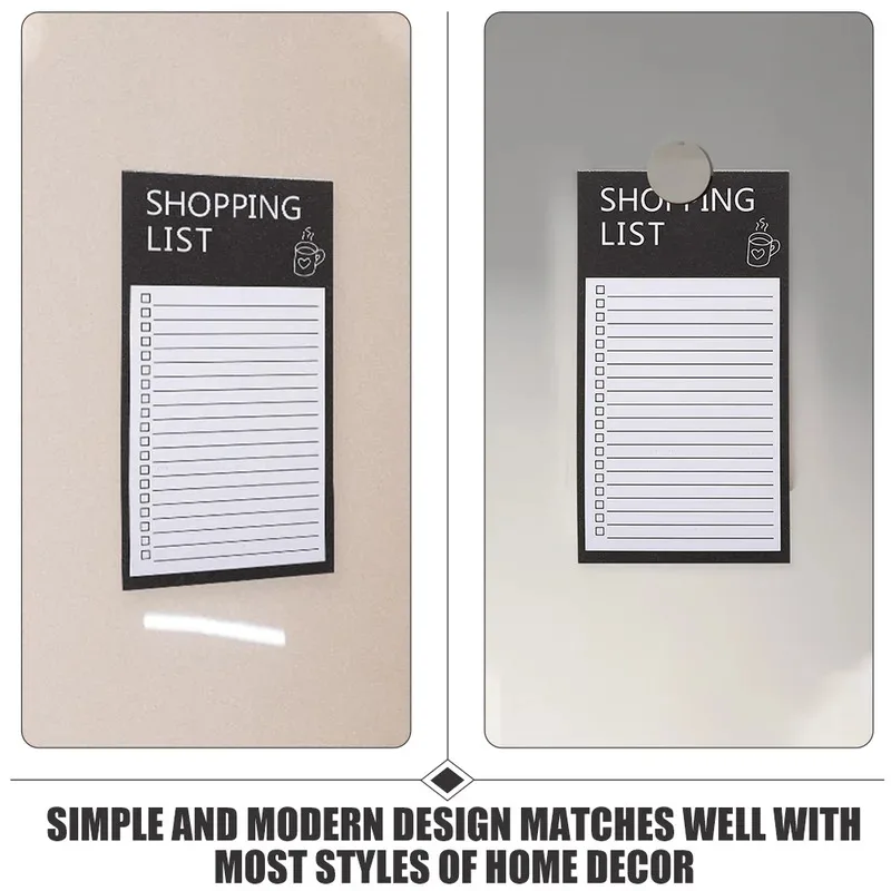 Magnetic Fridge Message Board，Portable Tearable  Magnet Memo Board Sticky Notes，Home Kitchen Shopping List Office Memo Planner