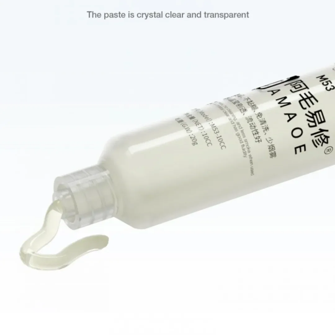 AMAOE M53 10CC No Clean Smooth Flow Tracky welding Flux for Electronics PCB IC Mobile Phone Laptops CPU LED BGA Repairing Tool