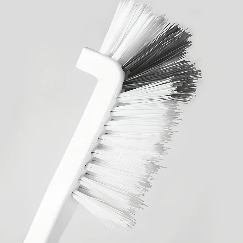 Brosse d'évier de Style japonais, brosse de nettoyage de tasse avec poignée longue, conception de coude, trou de queue, accessoires de nettoyage de crevasses muraux suspendus