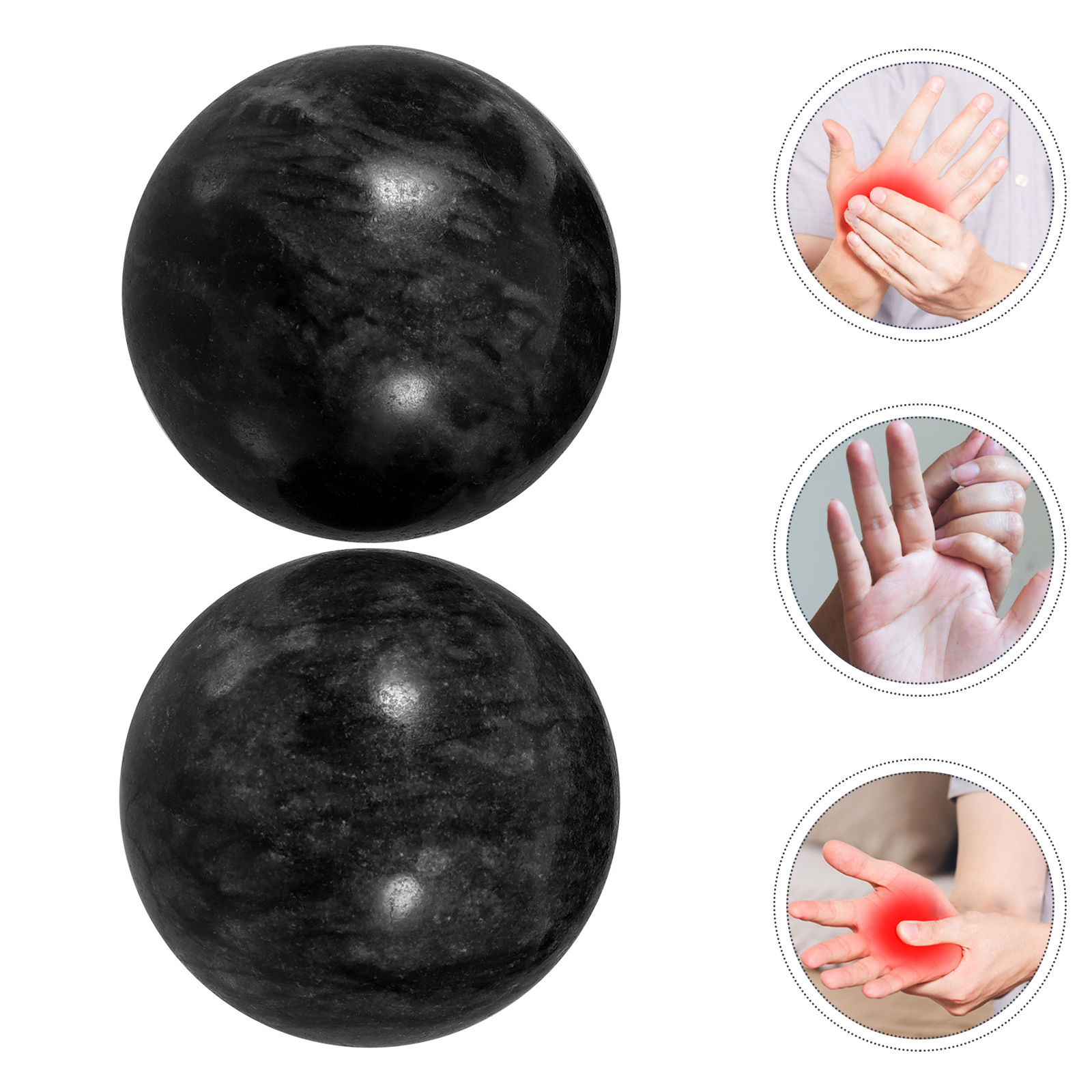 Bolas de Jade para masaje, bolas chinas para la salud, ejercicio de meditación, Kegel, alivio de manos, cuidado del estrés, conjuntos de relajación, Boading Zen