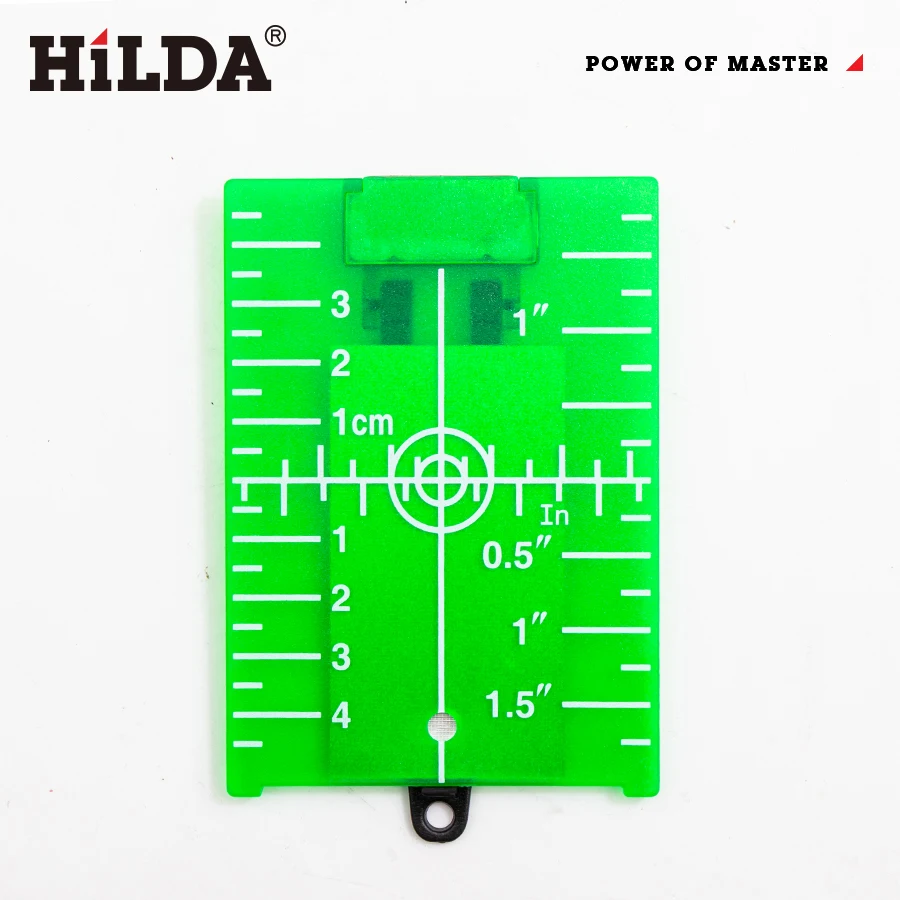 HILDA Red/Green Line Beam Distance Plate Vertical/Horizontal Laser Level Target Board Inch/cm Leveling Board Tool Parts