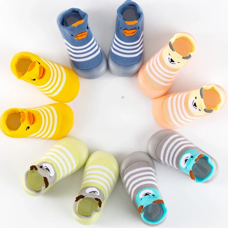 Buty do chodzenia dla niemowląt Little Yellow Duck Wiosna i jesień Miękka podeszwa Buty dla niemowląt Antypoślizgowe skarpetki i buty na podłogę w wieku przedszkolnym