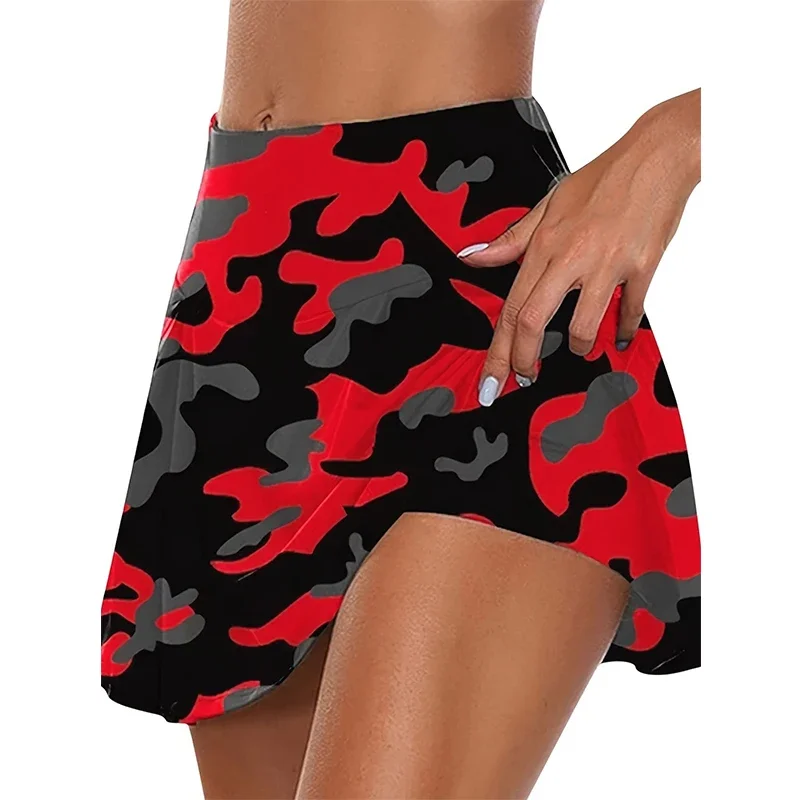 12 Colour Luipaardprint Butt Lifting Skorts Casual Zomertraining Hoge Taille Shorts Dameskleding
