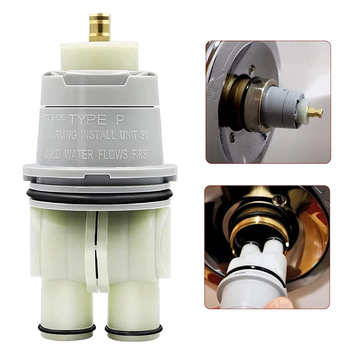 Rp46074シャワーカートリッジの交換,シングルハンドルの浴槽の蛇口,rp22734,ボンネットナット,デルタ13および14シリーズに適しています