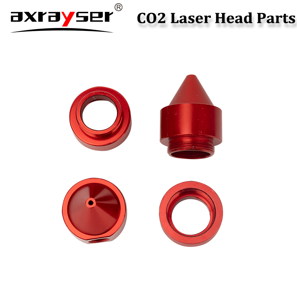 CO2 Laser Head Parts Air Nozzle Dia.20 FL 38.1/50.8/63.5/101.6mm Lens Tube Outer Diameter 25mm for CO2 Laser Engraving Machine