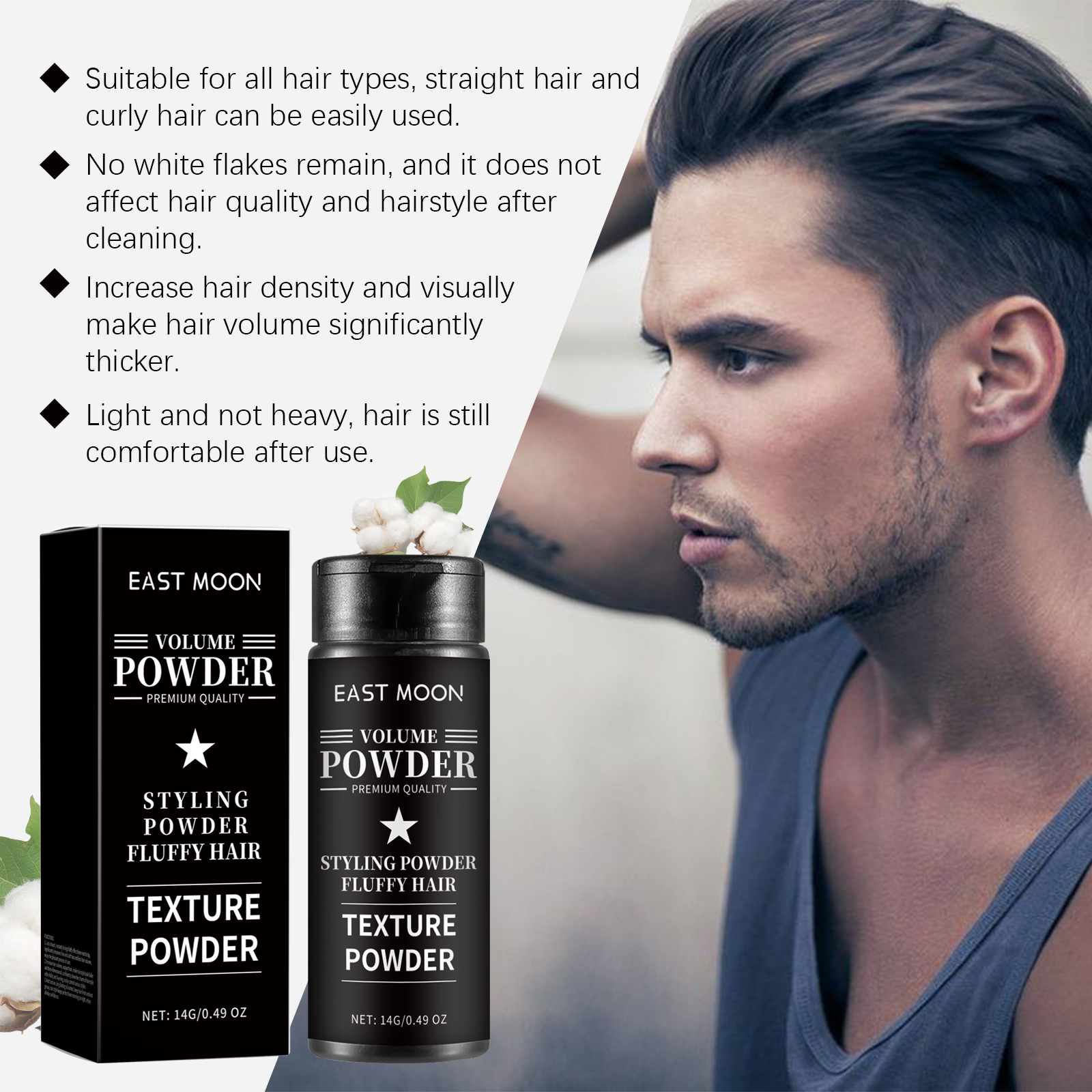 Poudre volumisante pour cheveux, contrôle de l'huile longue durée, poudre moelleuse pour augmenter le Volume des cheveux, amélioration de la coiffure, traitement capillaire