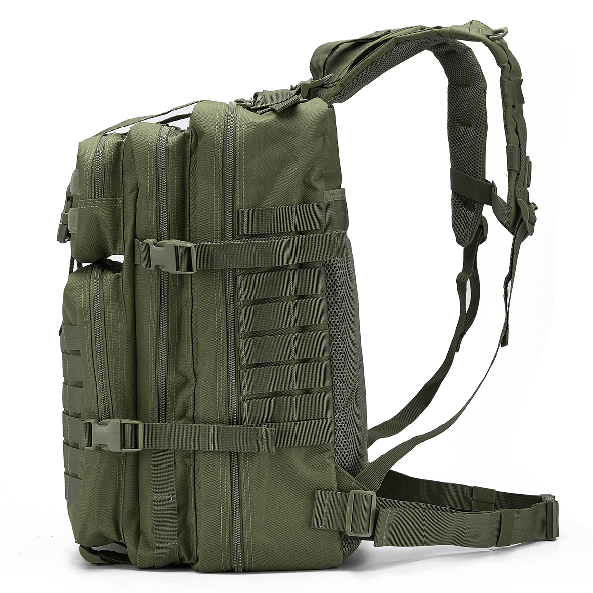 30/50L กระเป๋าเป้สะพายหลังยุทธวิธีสําหรับ Man Hking Outdoor Survival กระเป๋า 3P Assault Pack EDC Molle Pack สําหรับเดินป่าล่าสัตว์กระเป๋า
