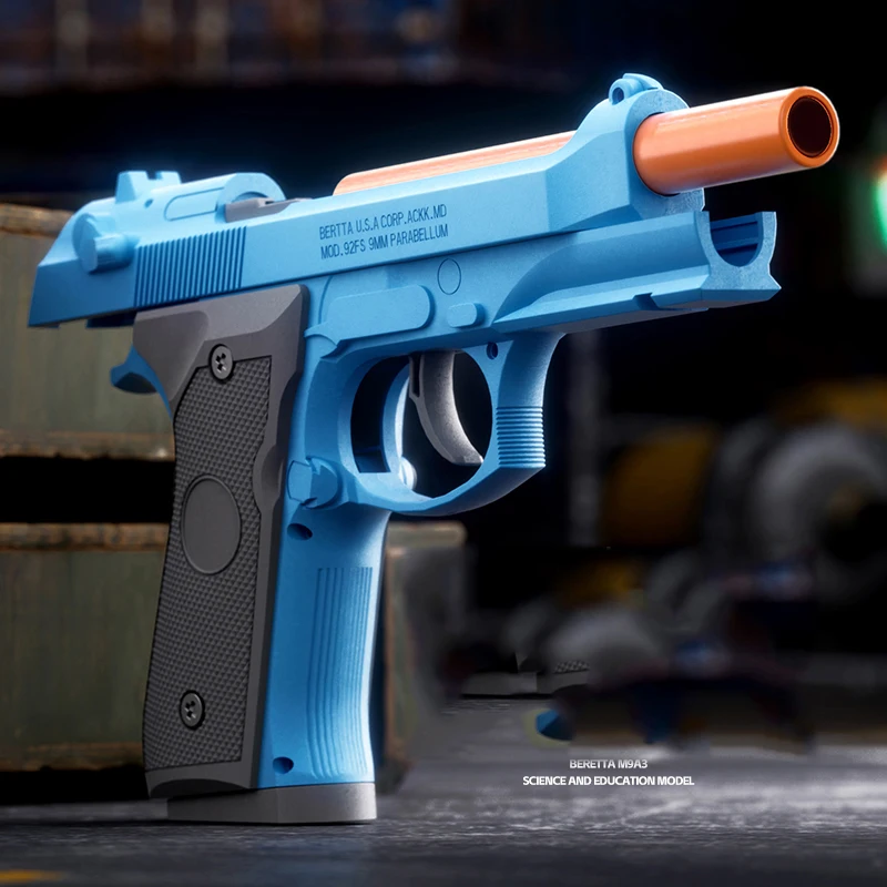 M92 ピストルシェル投射連続発射ブローバックソフト弾丸銃空ぶら下げ誕生日ギフト