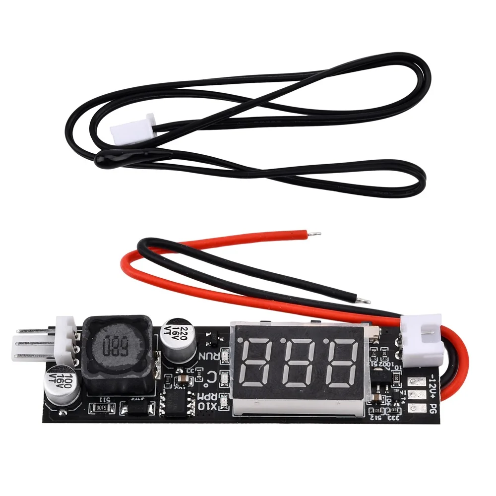 12V 2A DC PWM 2-3 Draht Lüfter Temperaturregelung Geschwindigkeitsregler Treibermodul für Gehäuse Computer Rauschunterdrückungsmodul