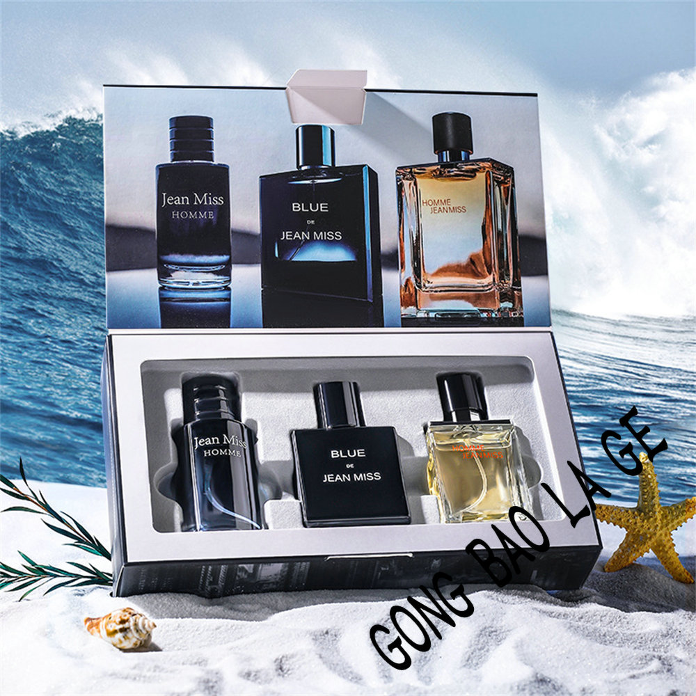 Hohe Qualität 90 ml Männer Parfüm Geschenk Box 3 stücke Set Köln Faszination Mann Profumo Uomo Dauerhafte Zieht Frauen parfums Homme