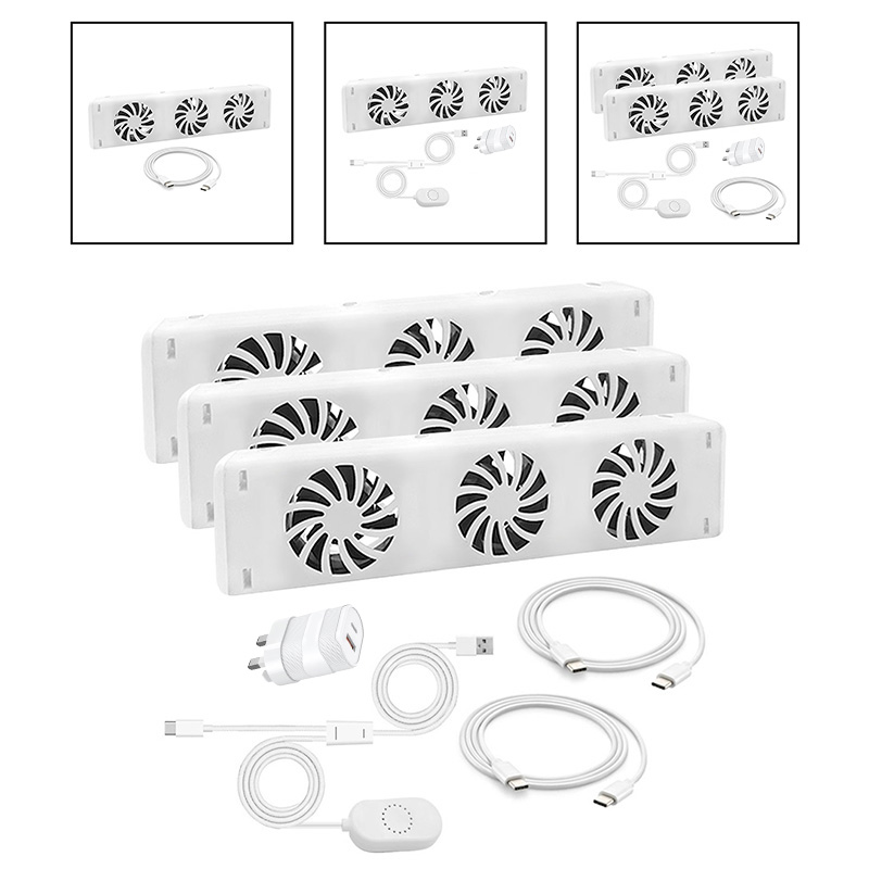 Ventilador para hogar con calefacción de nivel de ruido medio, radiador de 3 ventiladores, distribución de calor mejorada, larga vida útil