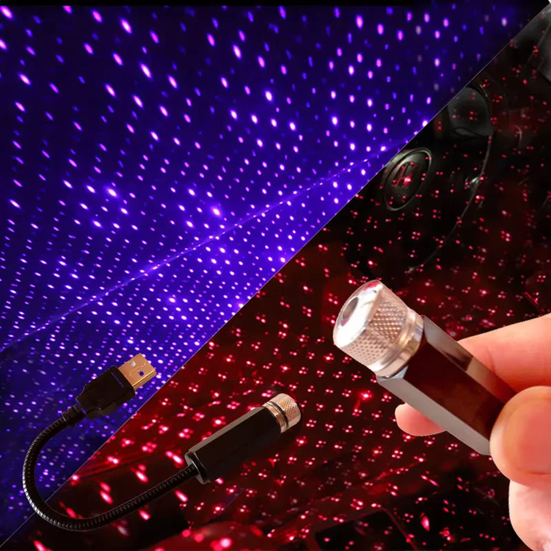Samochód romantyczny LED gwieździste niebo lampka nocna 5V USB zasilana Galaxy Star projektor do dekoracji sufitu pokoju na dachu samochodu Plug and Play Szybka dostawa 4-6 Day Arrive Darmowa wysyłka