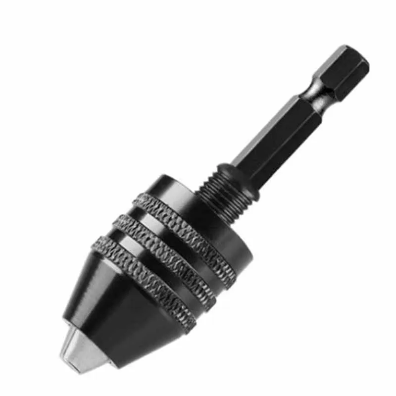 Mandril de broca sem chave 0.3-8mm auto-apertar brocas elétricas ferramentas de fixação de pinça 1/4 "hex shank conversor de mudança rápida