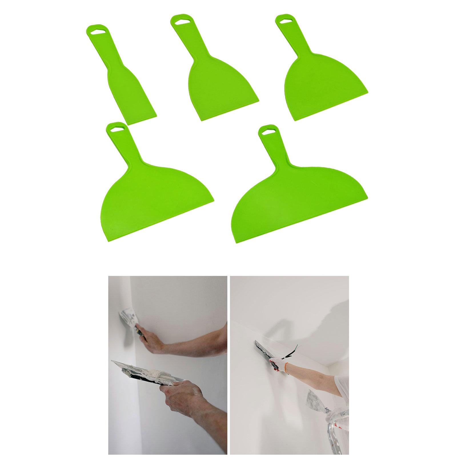 Putty Knife Safe Flexible Plastic Paint Scraper Tool Putty Scraper for Scraping Coating Wall Paper Decals Spackling Taping