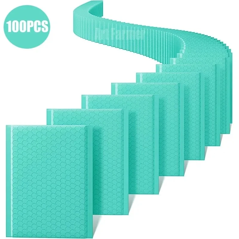 100 Stück gepolsterte Umschläge große Poly Bubble Mailer Bubble Umschläge Self Seal Bubble Mailer für den Versand Blue Bubble Mailer Tasche