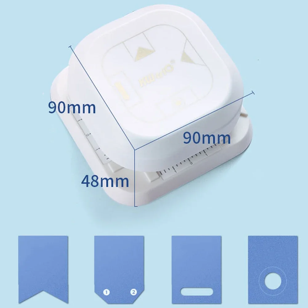 4 in 1 Tag Punch Angolo più rotondo Taglierina di carta Tag Punch per Scrapbooking Card 3 in 1 Carta di carta Carta fotografica Fai da te