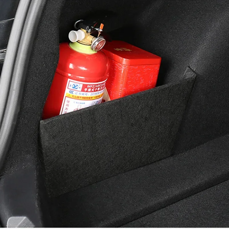 For Tesla Model 3 Y Trunk Baffle Tail Box Separate Storage Partitions Board Boot Side Baffles Car Organizer Trunk Black 2017-24