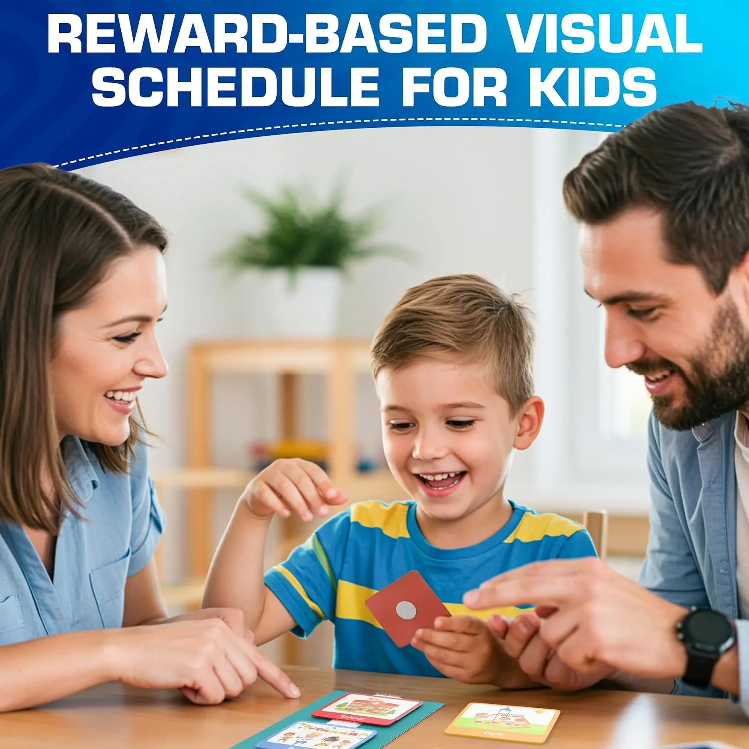 Planificador Visual de pared para niños, tabla de rutina diaria para niños, tarjeta de horario Visual diario, tabla de tareas, Material de aprendizaje, 60 uds.