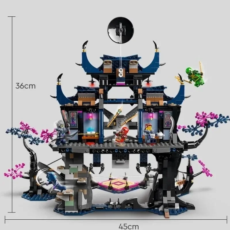 Wolf Mask Shadow Dojo Airjitzu Temple Dragon Sets Dragon Stone Shrine Model Building Blocks Toys Fit