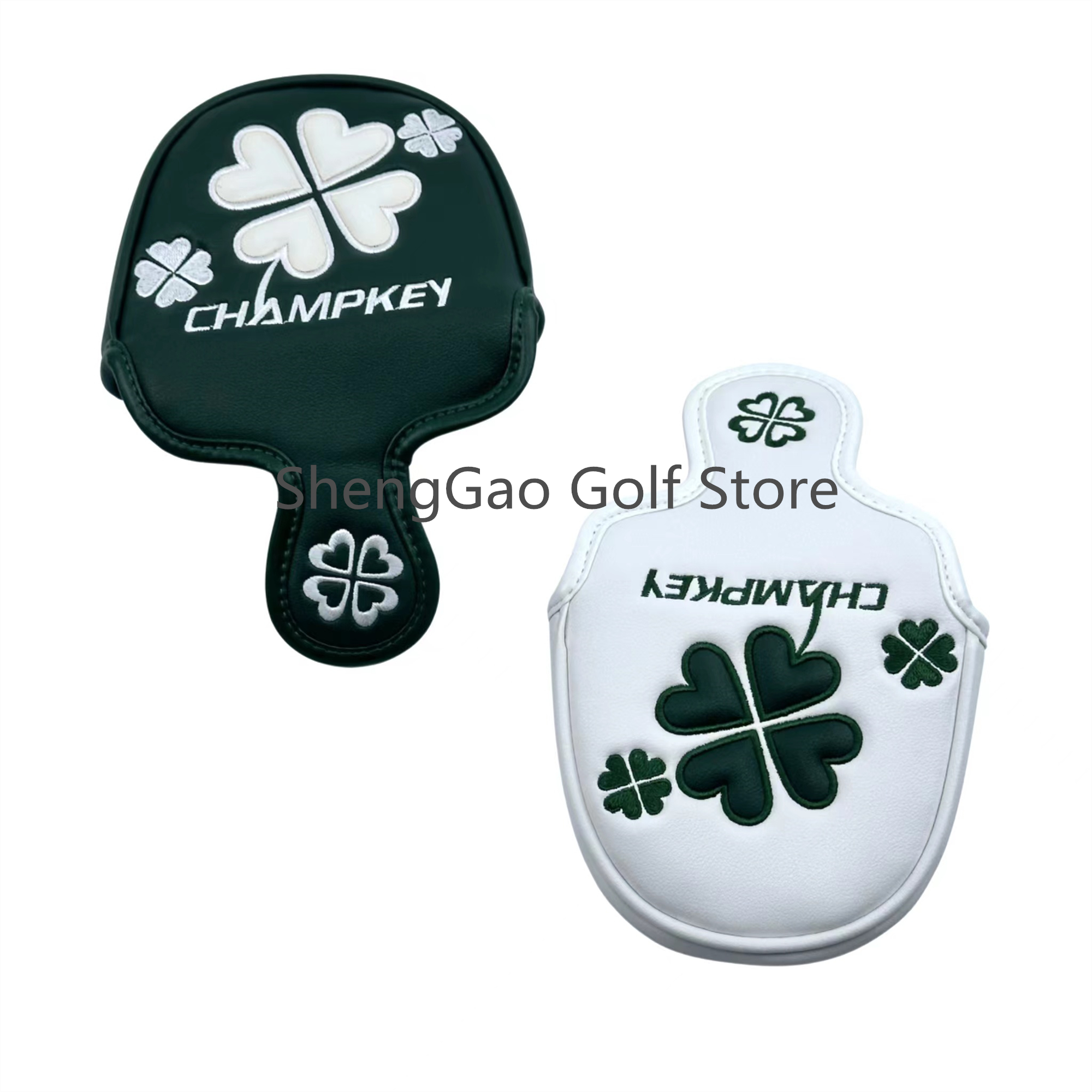 1 шт. чехол с рисунком счастливого клевера, брелок для клюшки для гольфа, Магнитный чехол для клюшки