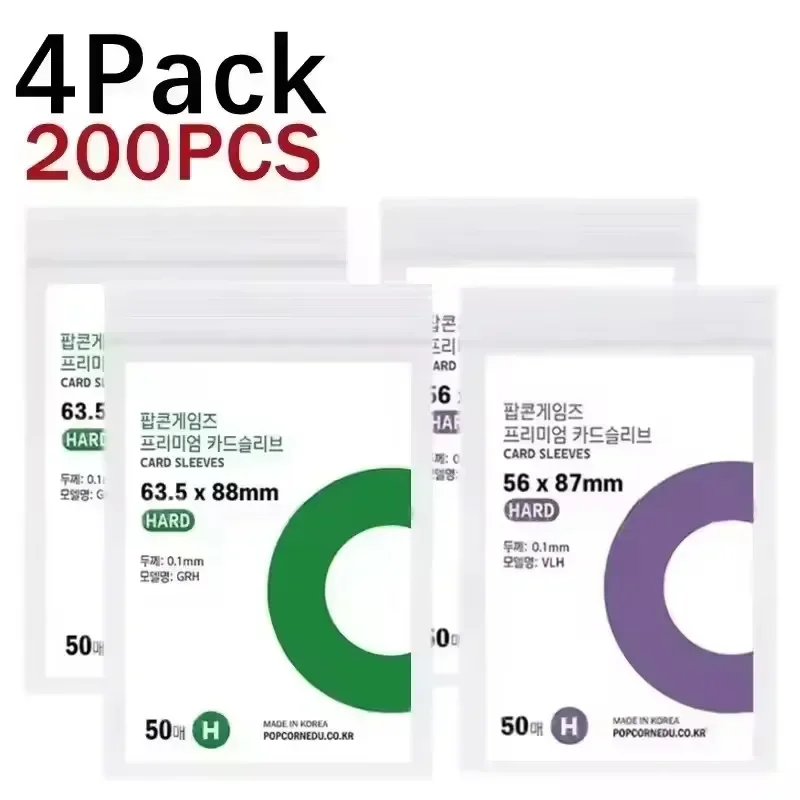 500/10PC Corea Buste per carte HD Trasparente Kpop Idol Card Custodia protettiva Photcards Protector Photo Case Box per Popcorn Card Holder