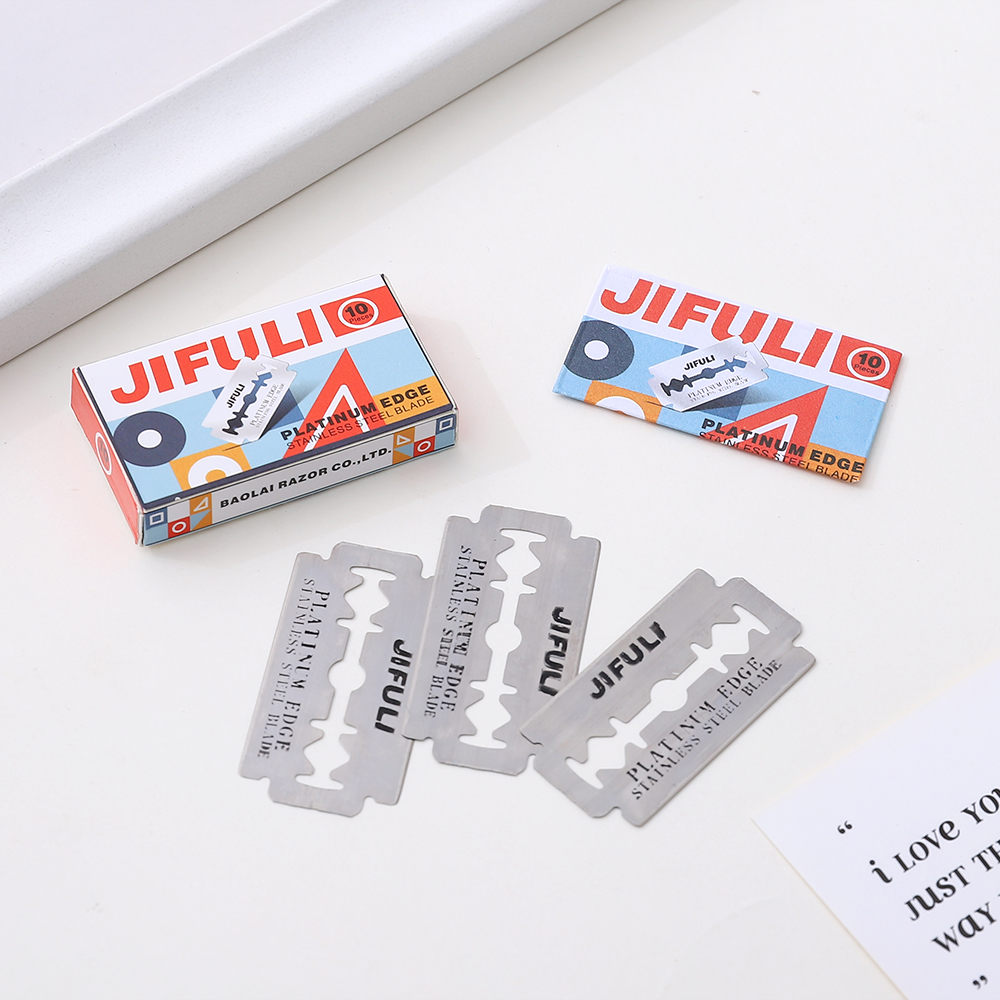 10Pcs Stainless Steel Shaver Blades Men  Double Edge Razor Sharp Thin Blade Face Care Manual Razor Blade Shaving Tool