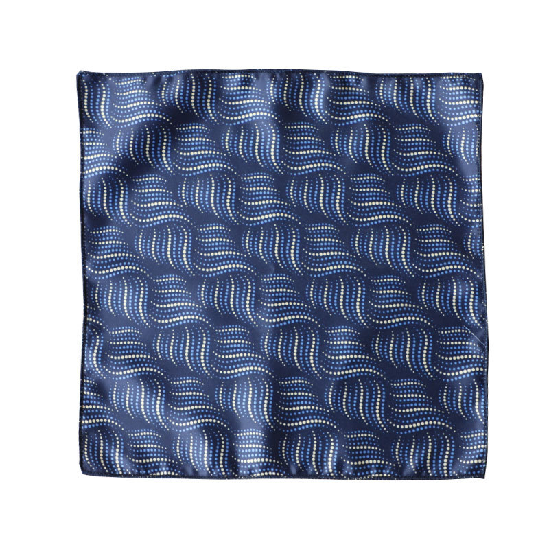 23 ซม.ลายสก๊อตดอกไม้พิมพ์พ็อกเก็ตสแควร์ Mens สีน้ําตาลสีเขียวผ้าเช็ดหน้าผ้าไหมโพลีเอสเตอร์ผ้าเช็ดตัว Tuxedo Hanky Cravat