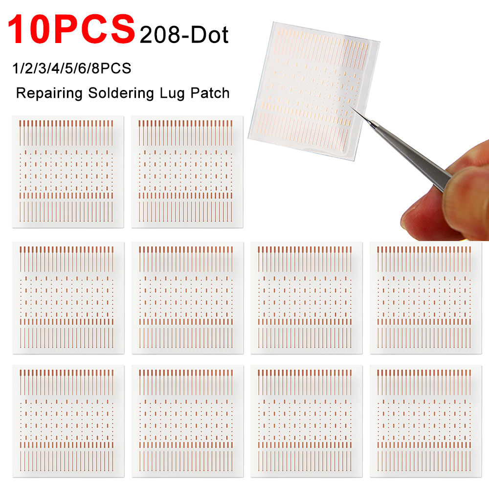 208 Stip Reparatie Spots Dot-Reparatie Soldeer Lug Patch Jumper Draad Spot Fixing Solderen Lug Soldeer Vel Voor Telefoons Bga Pcb Pad