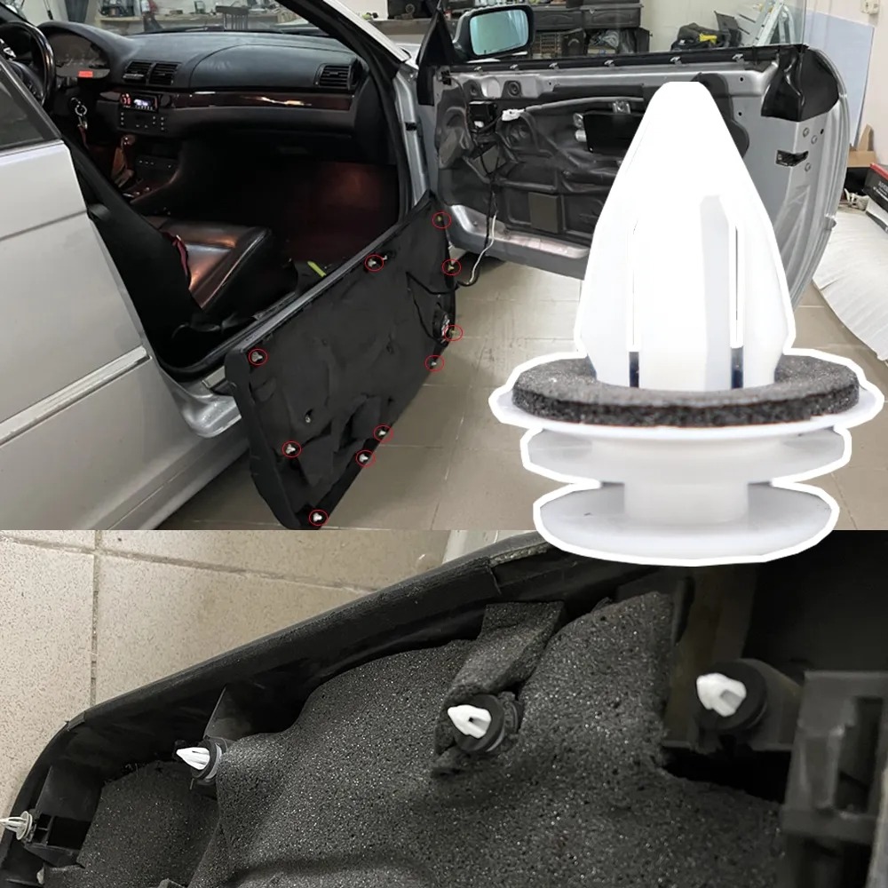 Clip de Panel de puerta de coche, retenedor de vehículo, Clip de parachoques para BMW E34 E36 E38 E39 E46 M3 M5 Z3 X5, accesorios para coche, 10-100 Uds.