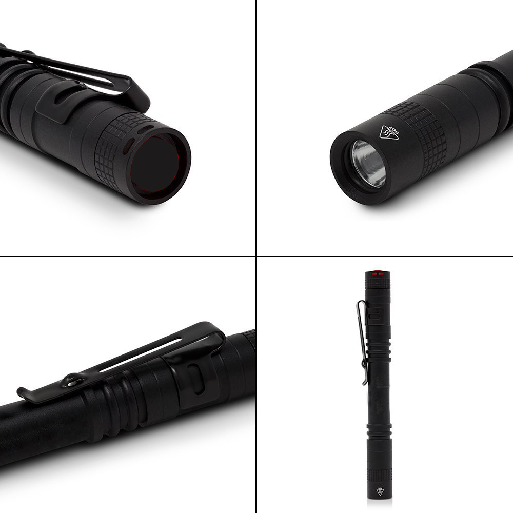 펜 닥터 미니 LED 손전등, 휴대용 백색광, 치과 의사 간호사 토치, 캠핑 하이킹 어드벤처 아웃 손전등, 13cm