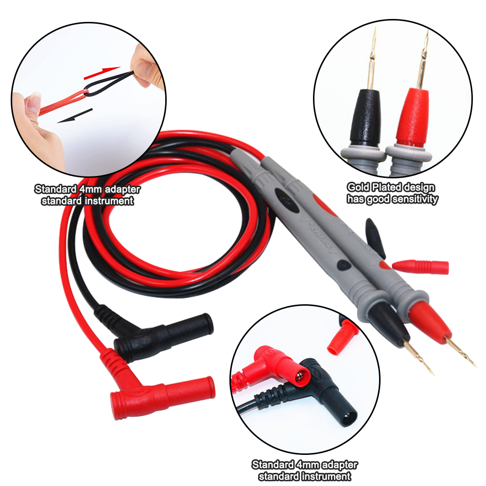 Đồng Hồ Đo Vạn Năng Thử Dẫn Cáp Đa Năng AC DC 1000V 20A 10A CAT III Đo Đầu Dò Bút Cho Nhiều Đồng Hồ máy Kiểm Tra Dây Đầu