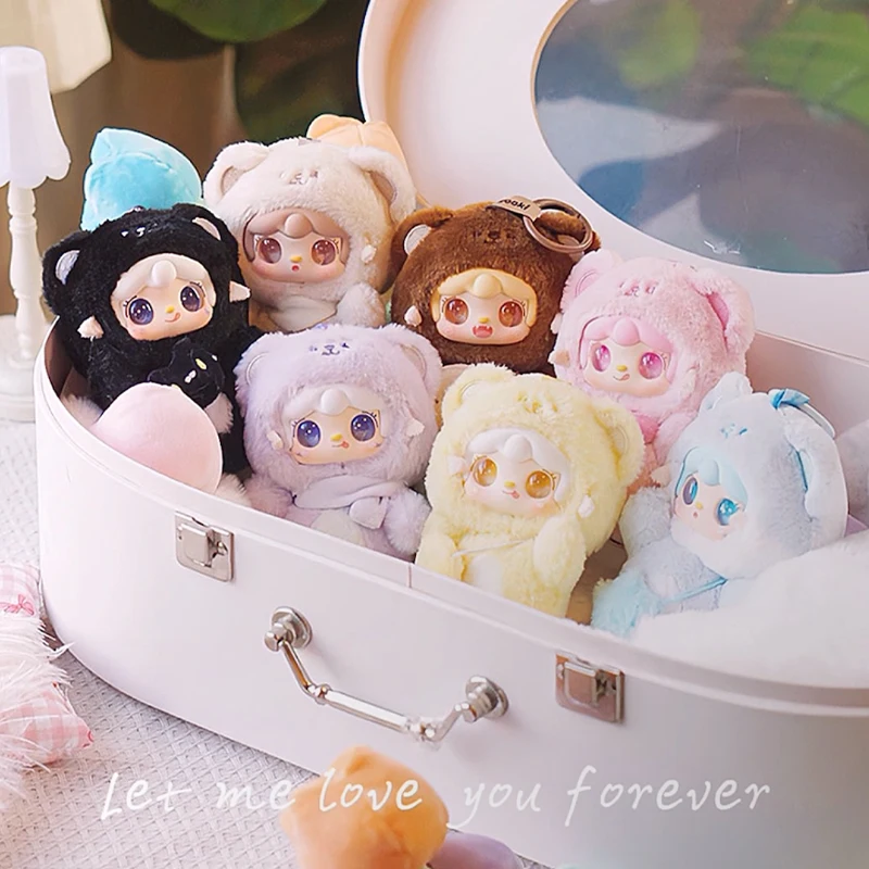 Yooki-caja ciega de 4. a generación, juguetes de peluche de la serie de osos pequeños, llavero de muñeca exquisita, colgante para mochila, caja misteriosa, regalo