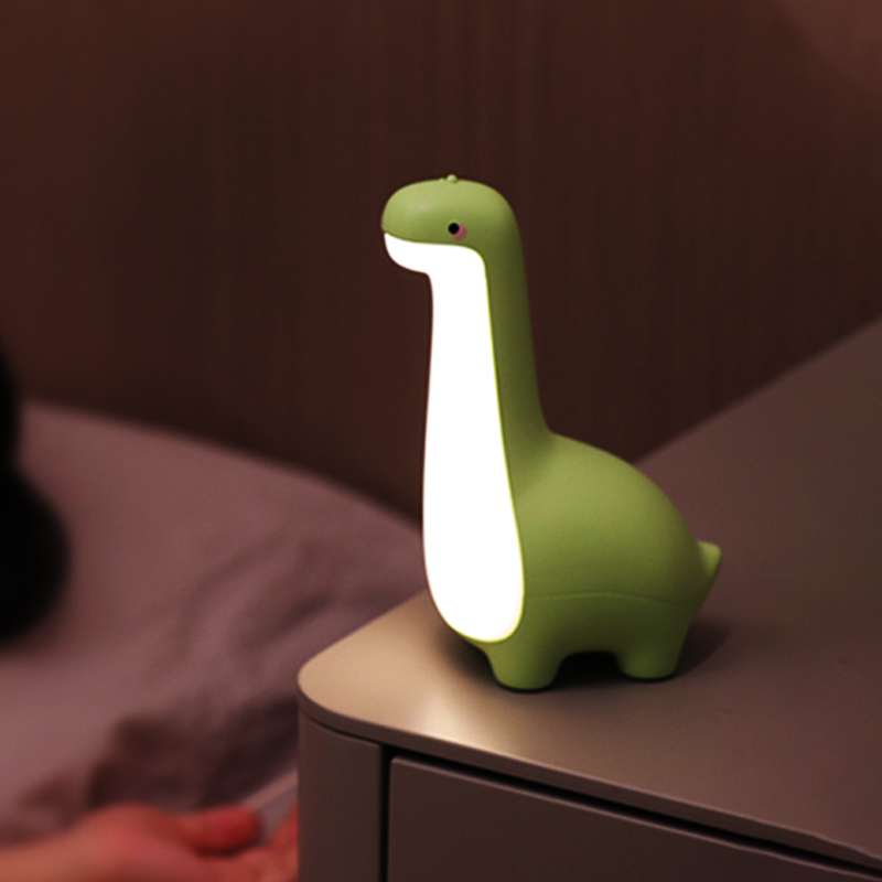 Veilleuse dinosaure mignonne pour enfants, Protection des yeux, lampe de chevet, chargement USB, décoration de salle, cadeau pour enfants