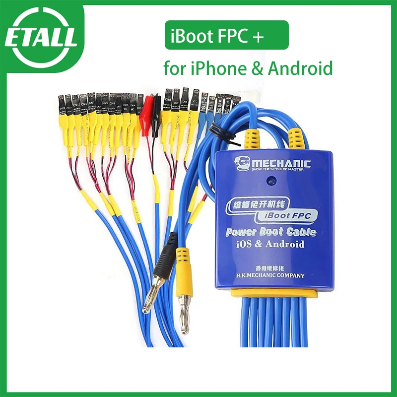 Cable de arranque mecánico IBoot FPC AD MAX + iBoot AD Pro para IPhone 5S-15ProMax Samsung Huawei Xiaomi Cable de prueba de fuente de alimentación