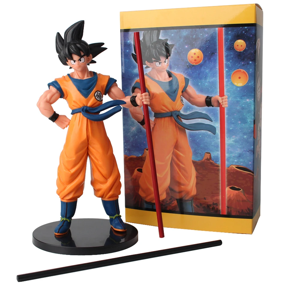 Quente dragon ball son goku super saiyan anime figura 22cm goku dbz figura de ação modelo presentes estatuetas colecionáveis para crianças