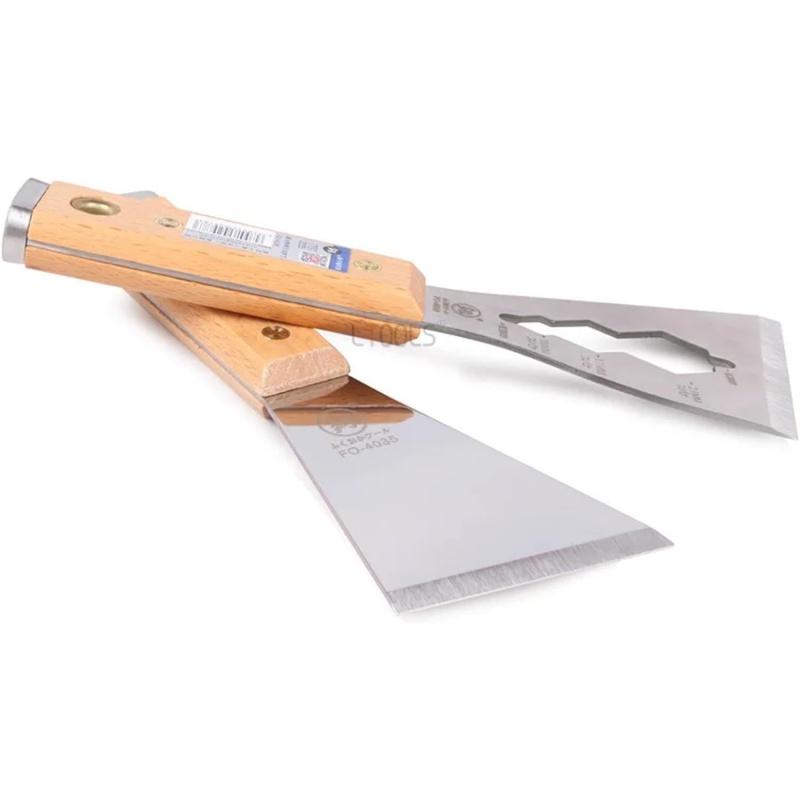 Coltello per mastice in acciaio inossidabile spatola per pulizia in legno massello coltello per mastice decorazione per mastice raschietto da parete strumenti per pittura